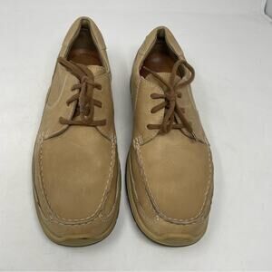 Ecco Men's Tan Leather Lace up Shoe 8